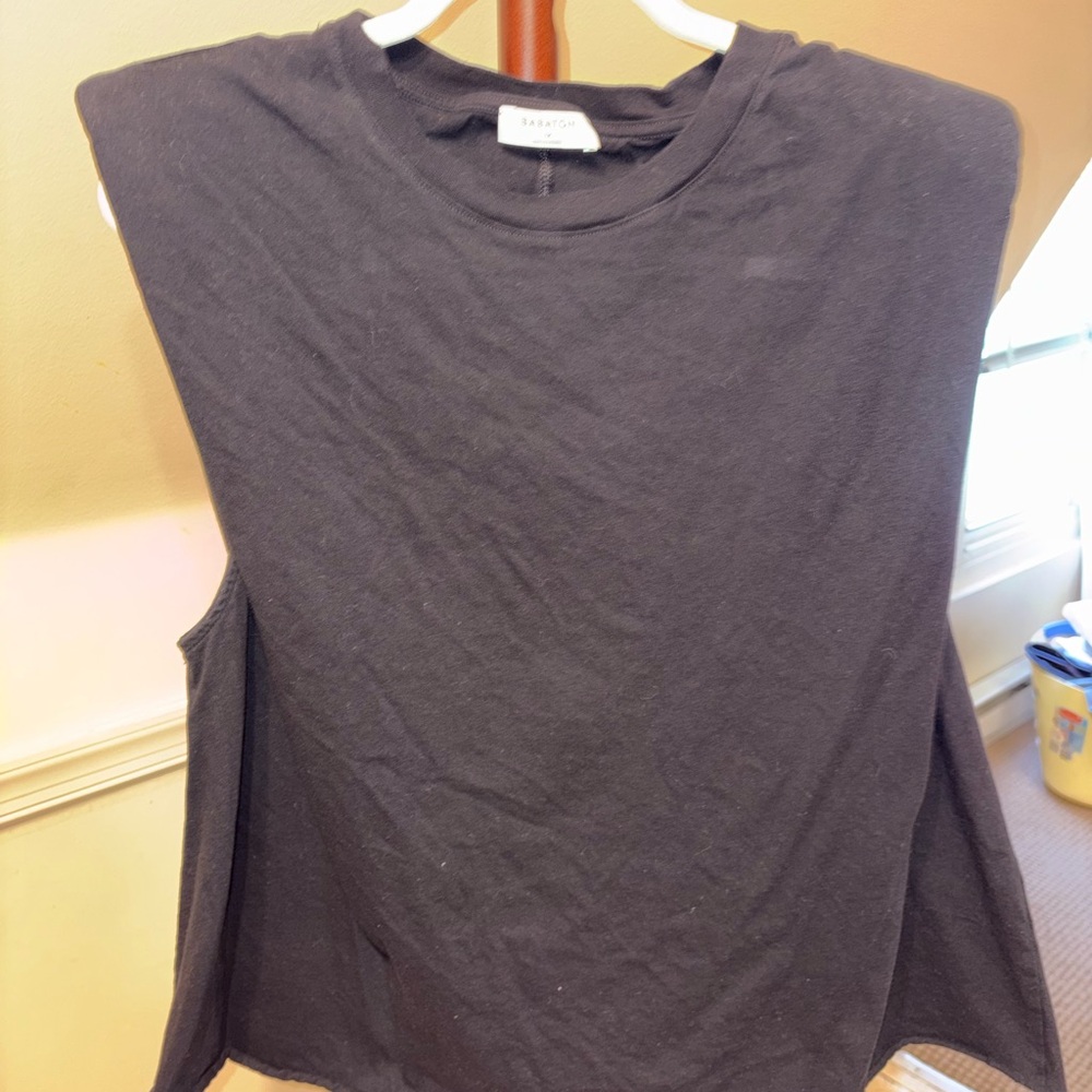 Aritzia Babaton Black Sleeveless Top
